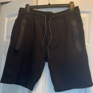American Eagle NWOT black jogger shorts.